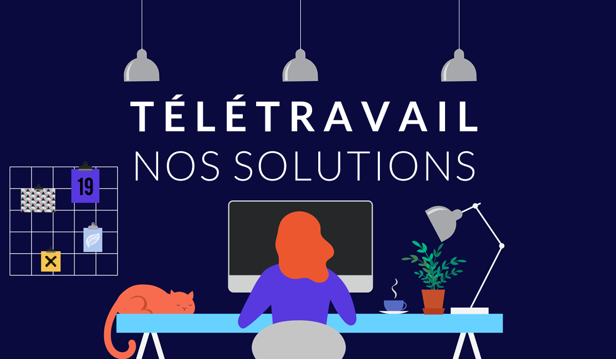 article illustration teletravail solutions