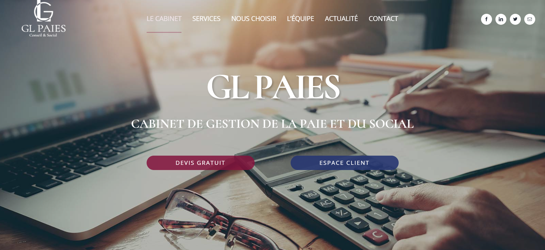 Site internet gl paies