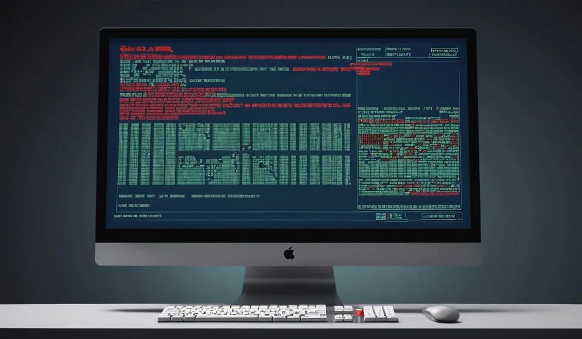 écran d'ordinateur affichant des messages d'erreur